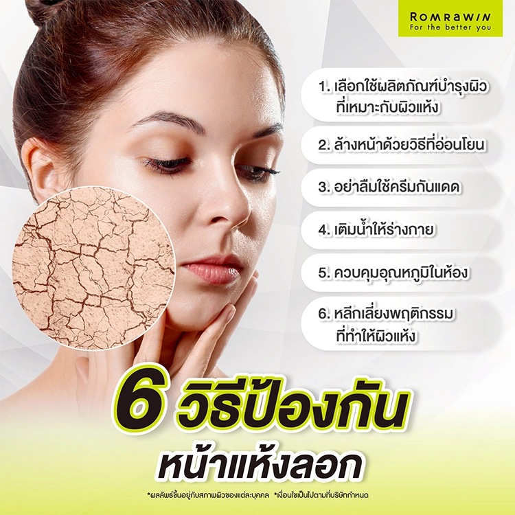หน้าแห้งใช้อะไรดี