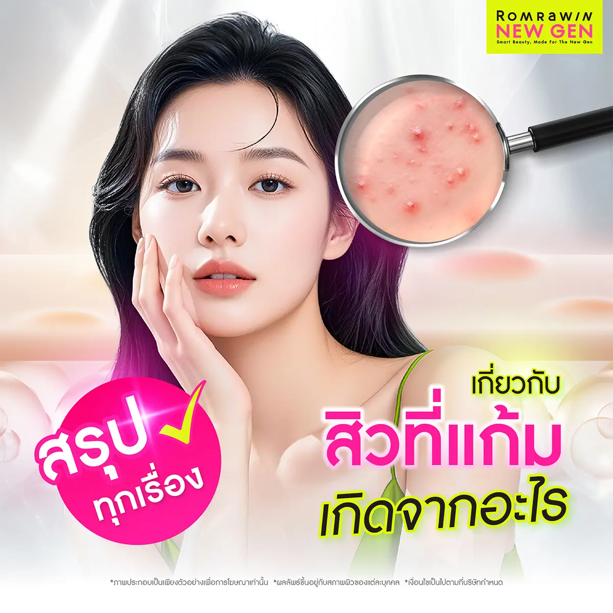 สิวที่แก้มเกิดจาก