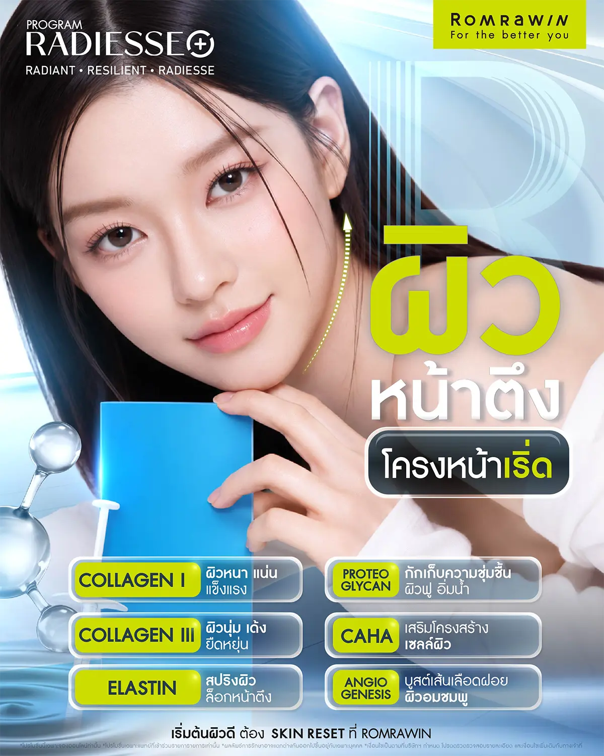 Radiesse โปรแกรมกู้ผิวหน้าตึงโครงหน้าเริ่ดที่รมย์รวินท์คลินิก