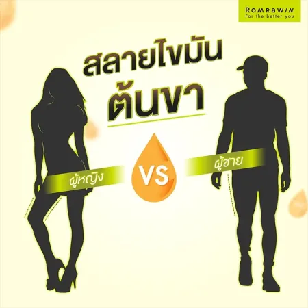 สลายไขมันต้นขา ผู้หญิงกับผู้ชาย