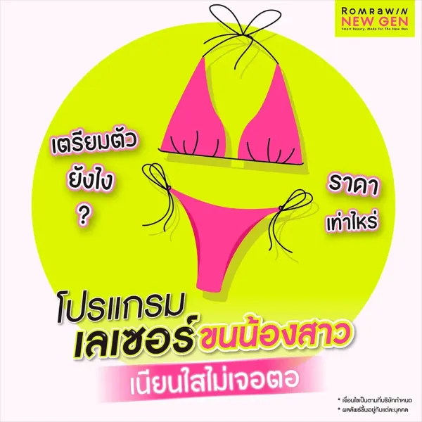 เลเซอร์ขนน้องสาว คืออะไร ราคาเท่าไหร่ มีกี่ประเภท เจ็บไหม