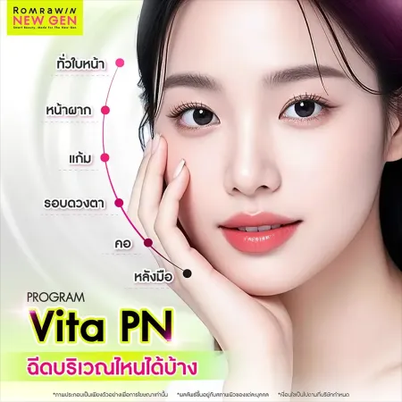 สรุปตำแหน่งการฉีดโปรแกรม VitaPN ฉีดบริเวณไหนได้บ้าง เจาะลึกสรรพคุณตัวยา Vitaran รักษาผิวรอบดวงตา คอ และใบหน้า รมย์รวินท์คลินิก