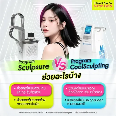 Sculpsure กับ Coolsculpting
