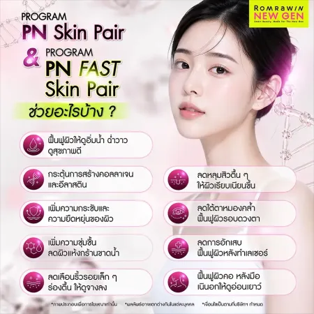 รีวิวโปรแกรม PN Skin Pair หรือสารงานผิวระดับสากล Plinest สรุปจุดเด่นแปดข้อช่วยฟื้นฟูผิวอิ่มน้ำลดหลุมสิวตื้นของรมย์รวินท์คลินิก