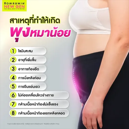 สาเหตุที่ทำให้เกิดพุงหมาน้อย อินโฟกราฟิกแจกแจงปัจจัยการสะสมไขมันใต้สะดือรอบเอว